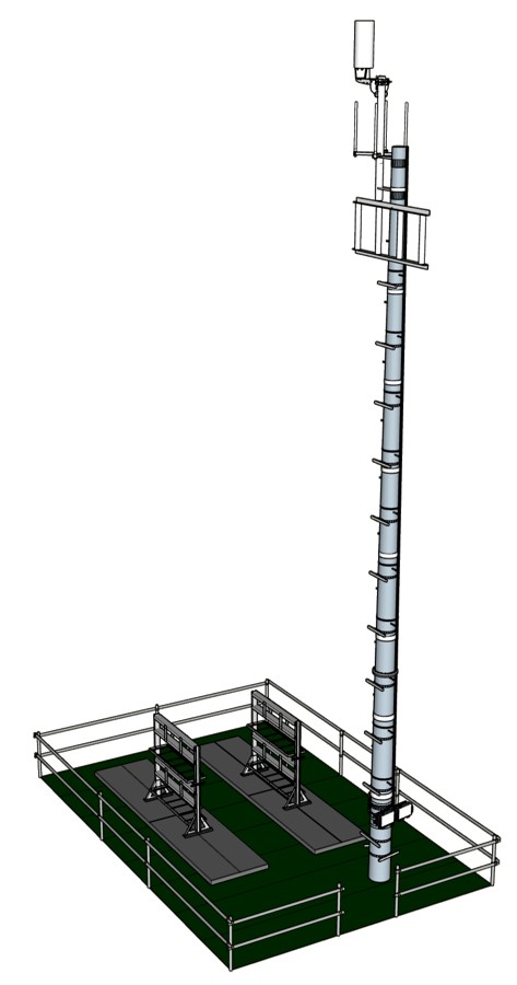 新たに建設する鉄塔のイメージ図