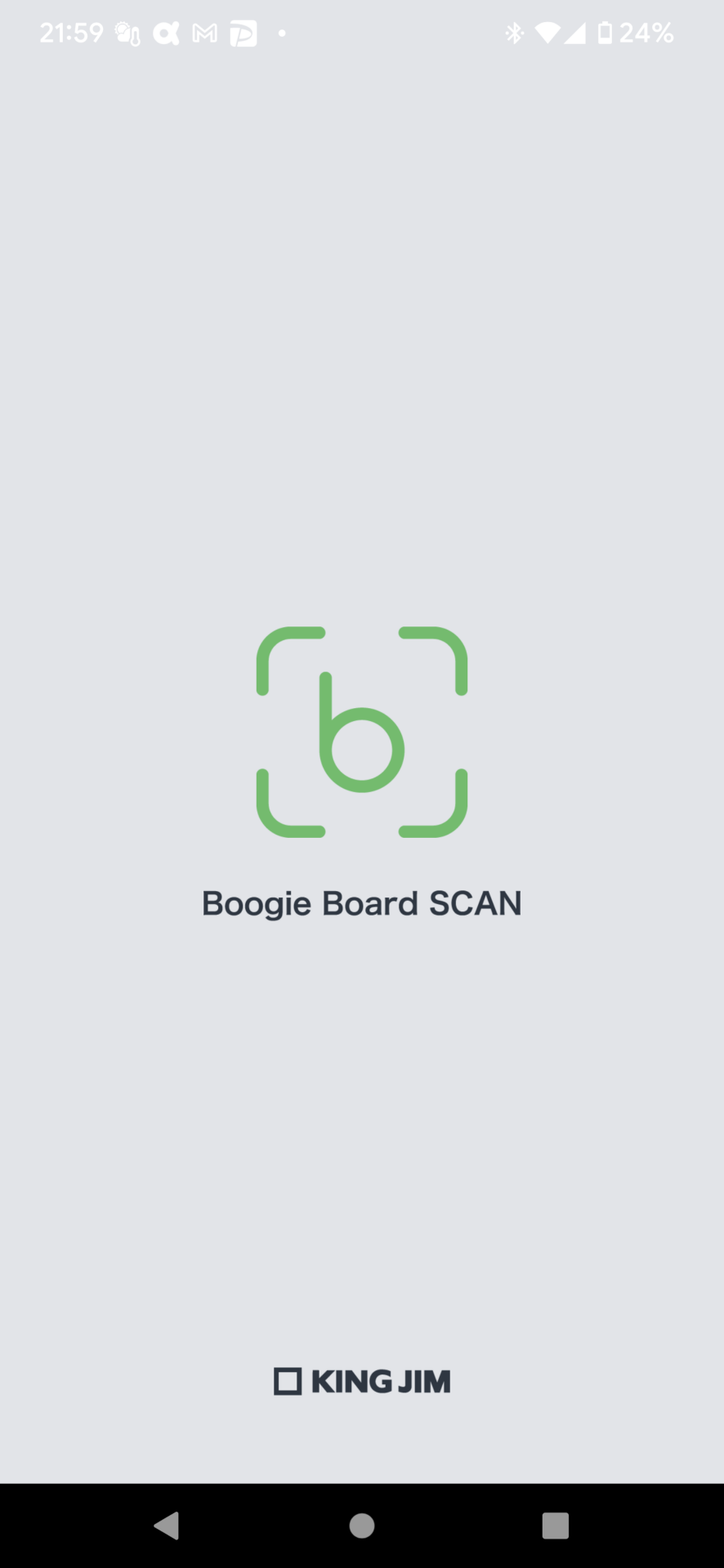 付属のQRシートを参考にBoogie board SCANアプリをダウンロード・インストールする