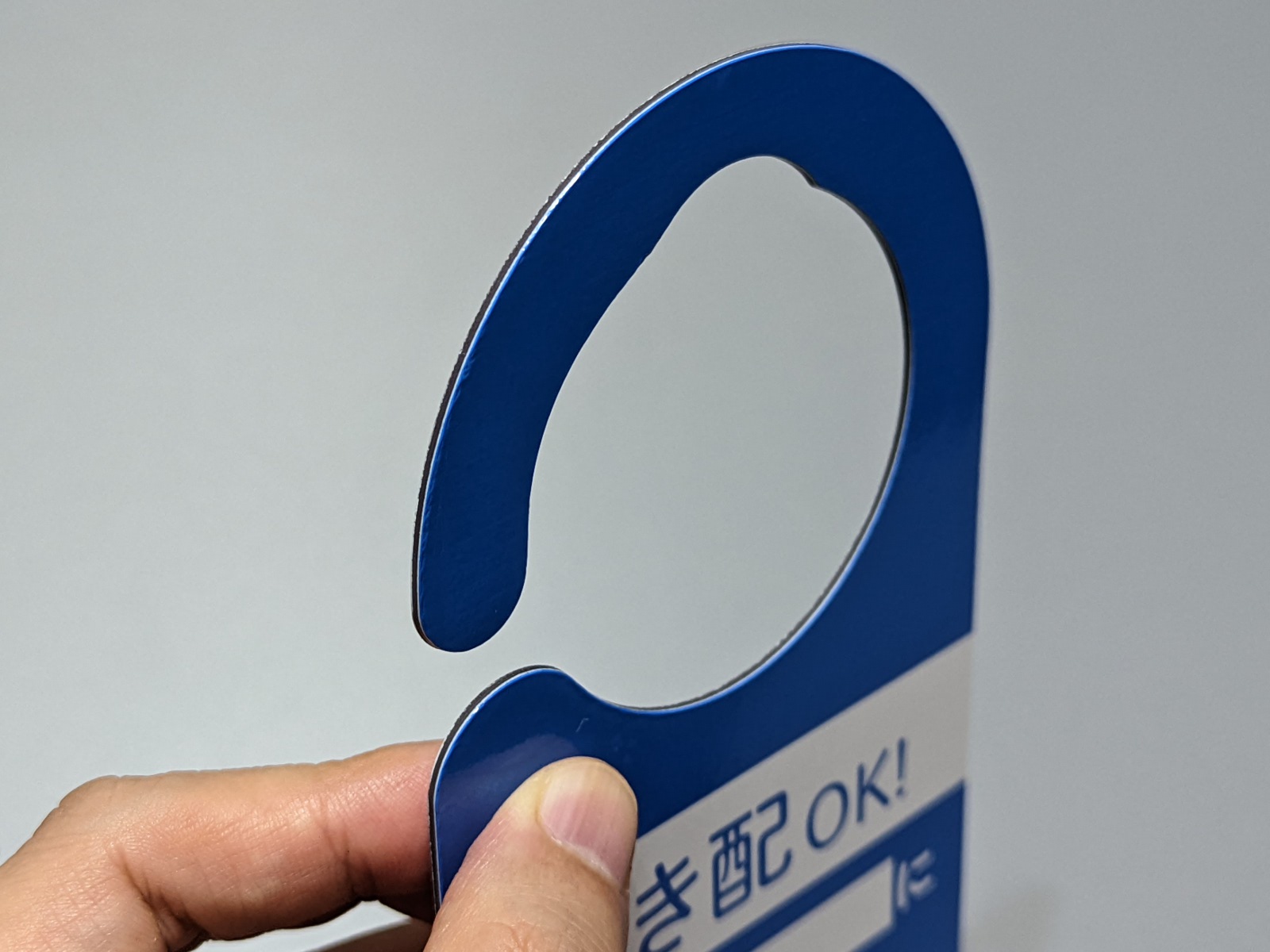 扉にぶら下げるためのフック。たいていの扉では使えるであろう形状だ