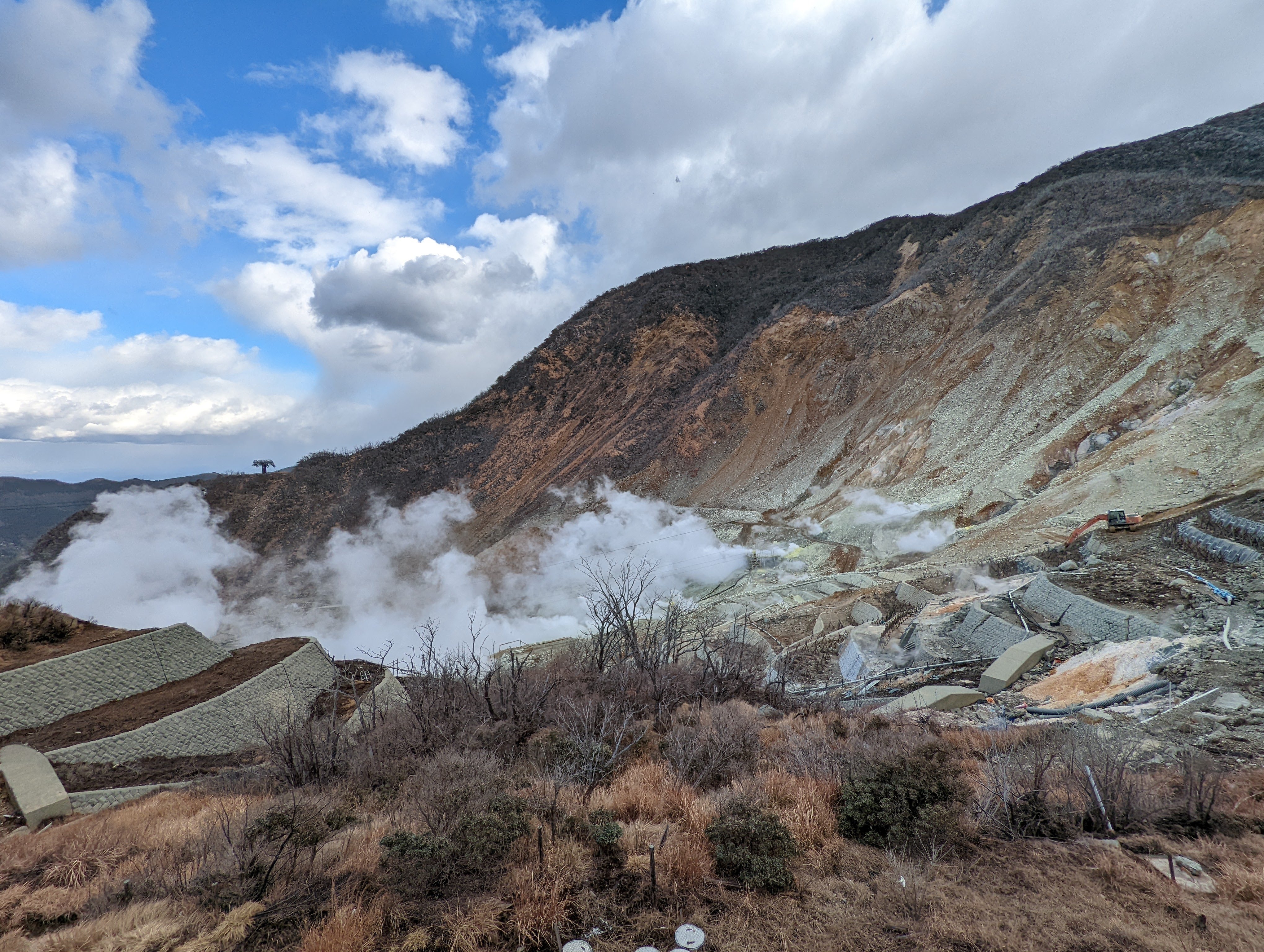 雄大な景色をカメラに収めつつ