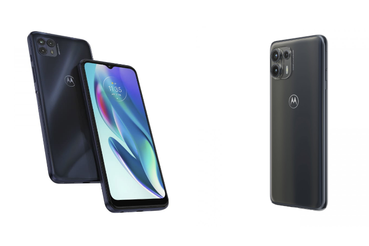 左＝moto g50 5G。右＝edge 20 fusion