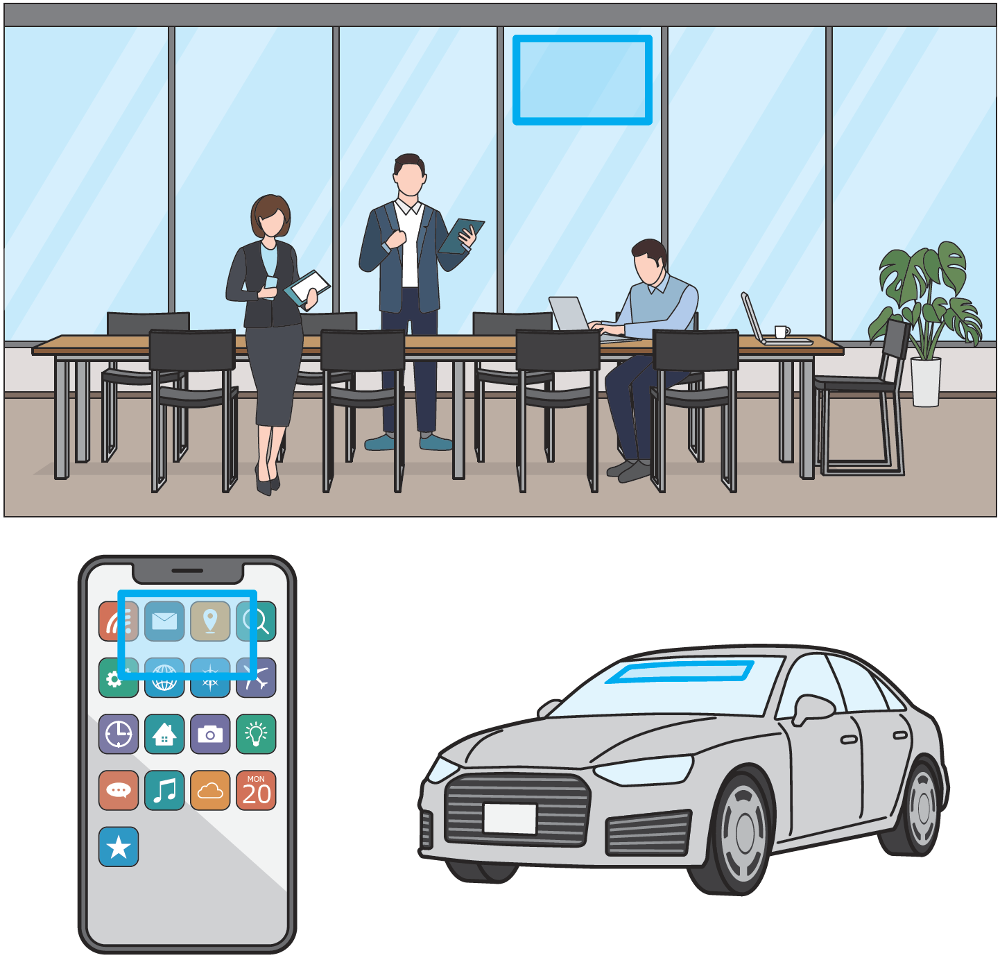 透明アンテナの活用イメージ