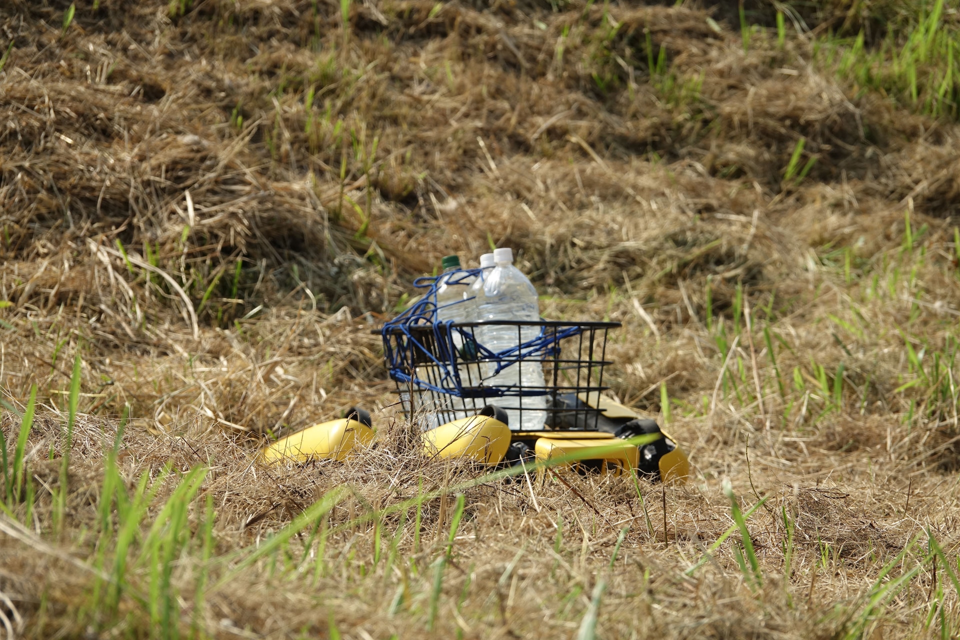 うまく体制を立て直し、荷物がある状態でも起き上がる機能をもつ
