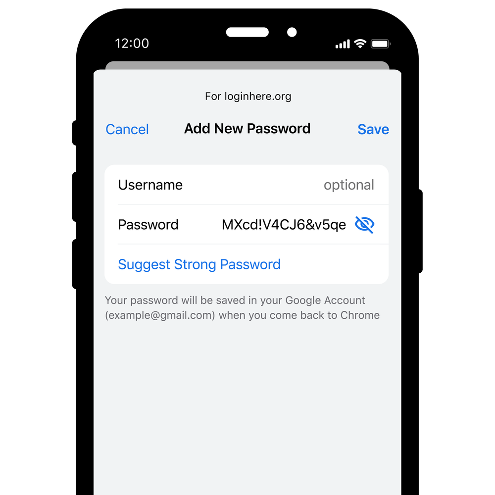 パスワードの自動生成機能（iOS）