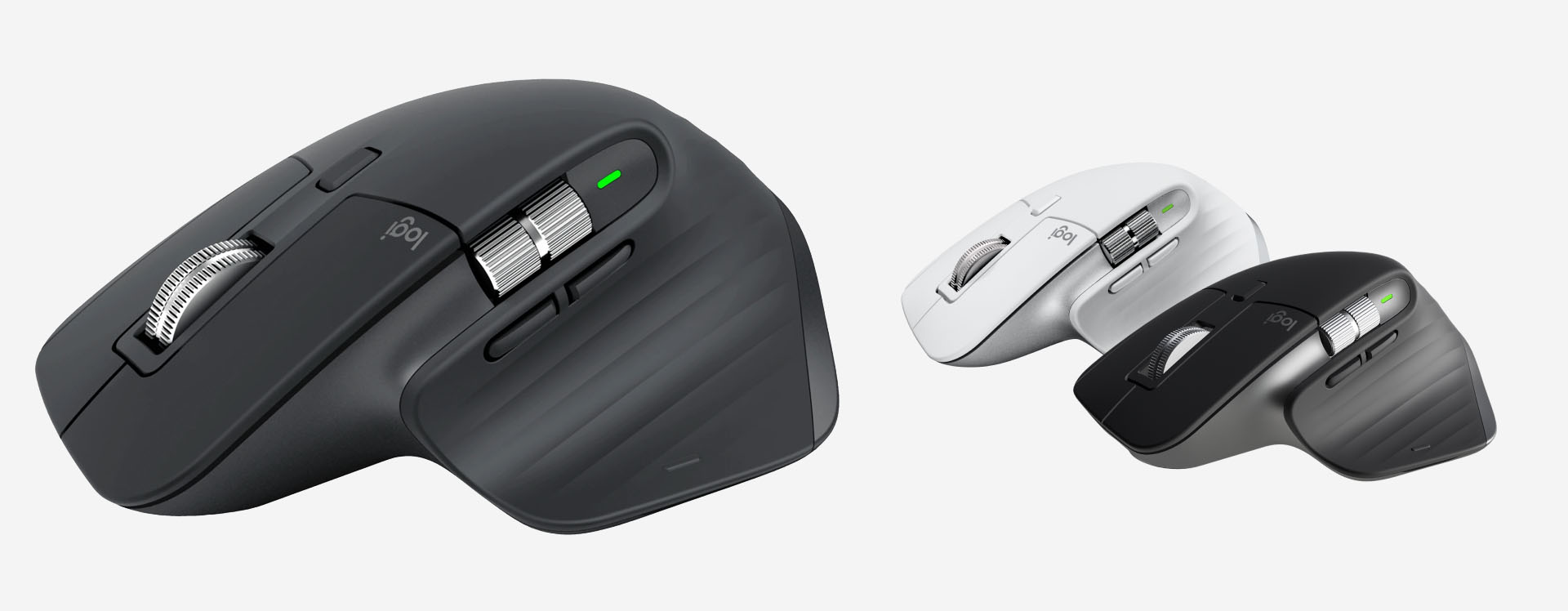 ロジクールのハイエンドマウス「MASTER」シリーズの最新型となる「MX MASTER 3S」。従来品からさらに性能を高めつつ、ボタンのクリック音を極力抑えた静音マウスに仕上がっている。カラーはグラファイトとペールグレーがある。