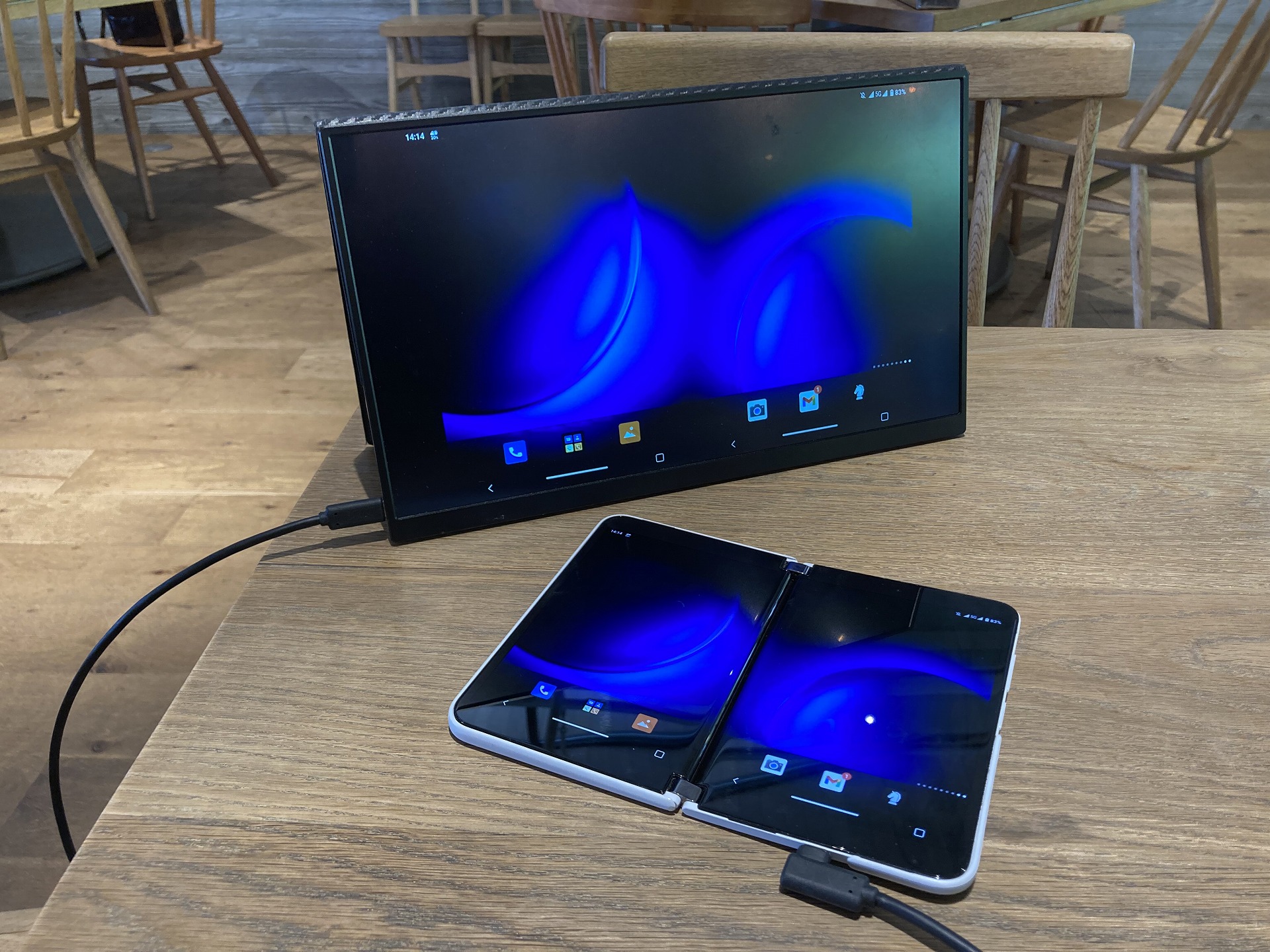 USB Type-Cケーブル1本でディスプレイ出力