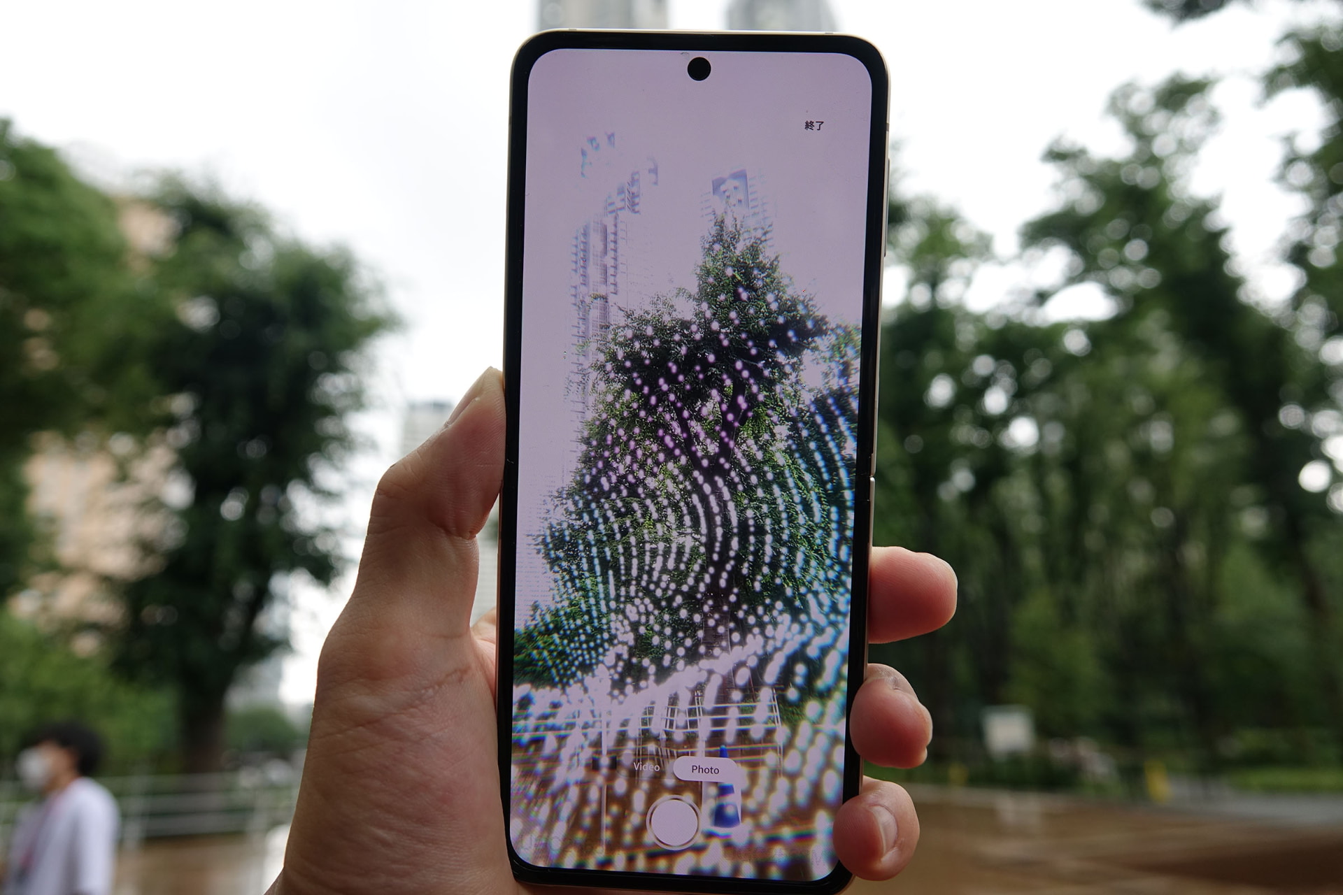 夜間撮影時にぴったりの「ARフィルター」も展開される