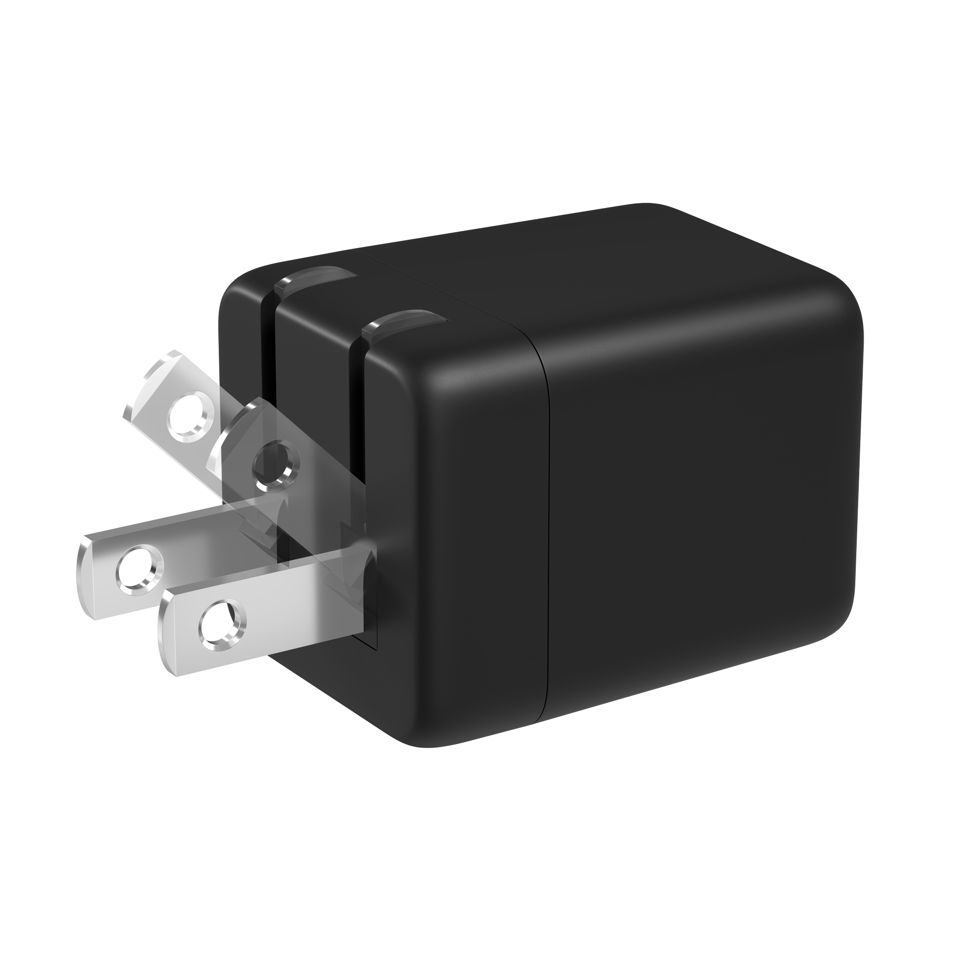 折りたたみ式のプラグで持ち運びに便利