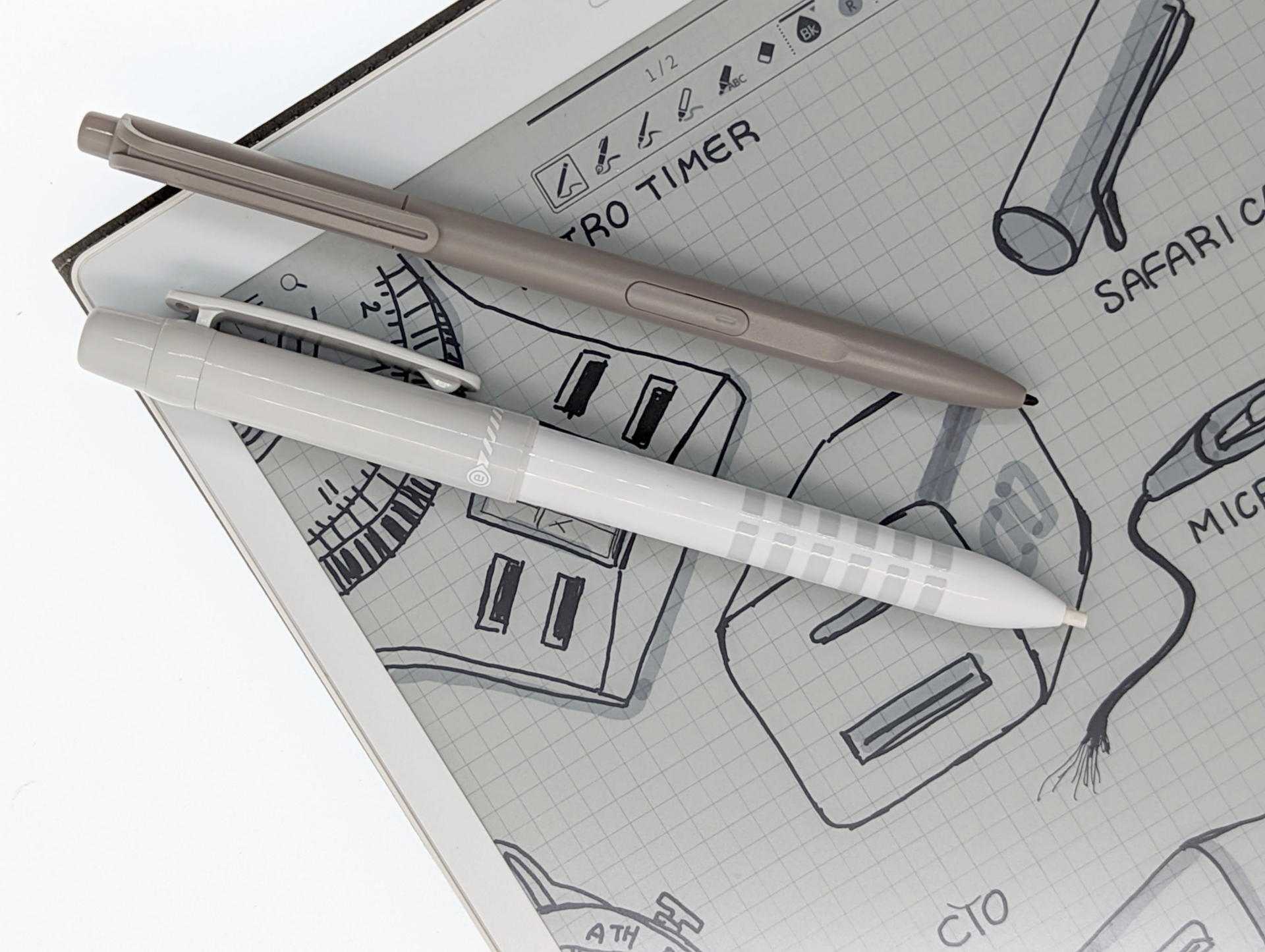 電子ペーパー用のスタイラスと消しゴムの関係に興味は広がっていった