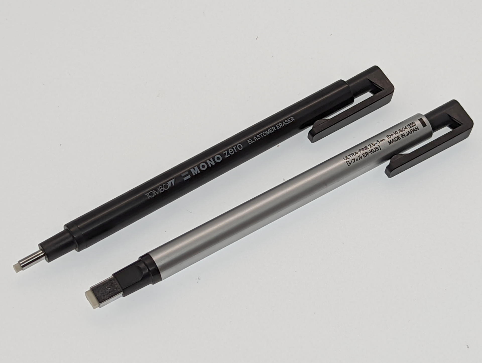 トンボ MONO ZEROペン型消しゴムは発売時以降ずっと愛用している