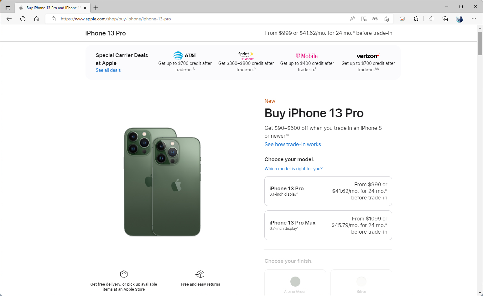 ドル建てで販売されている米国のアップルストアの価格は変わっていない