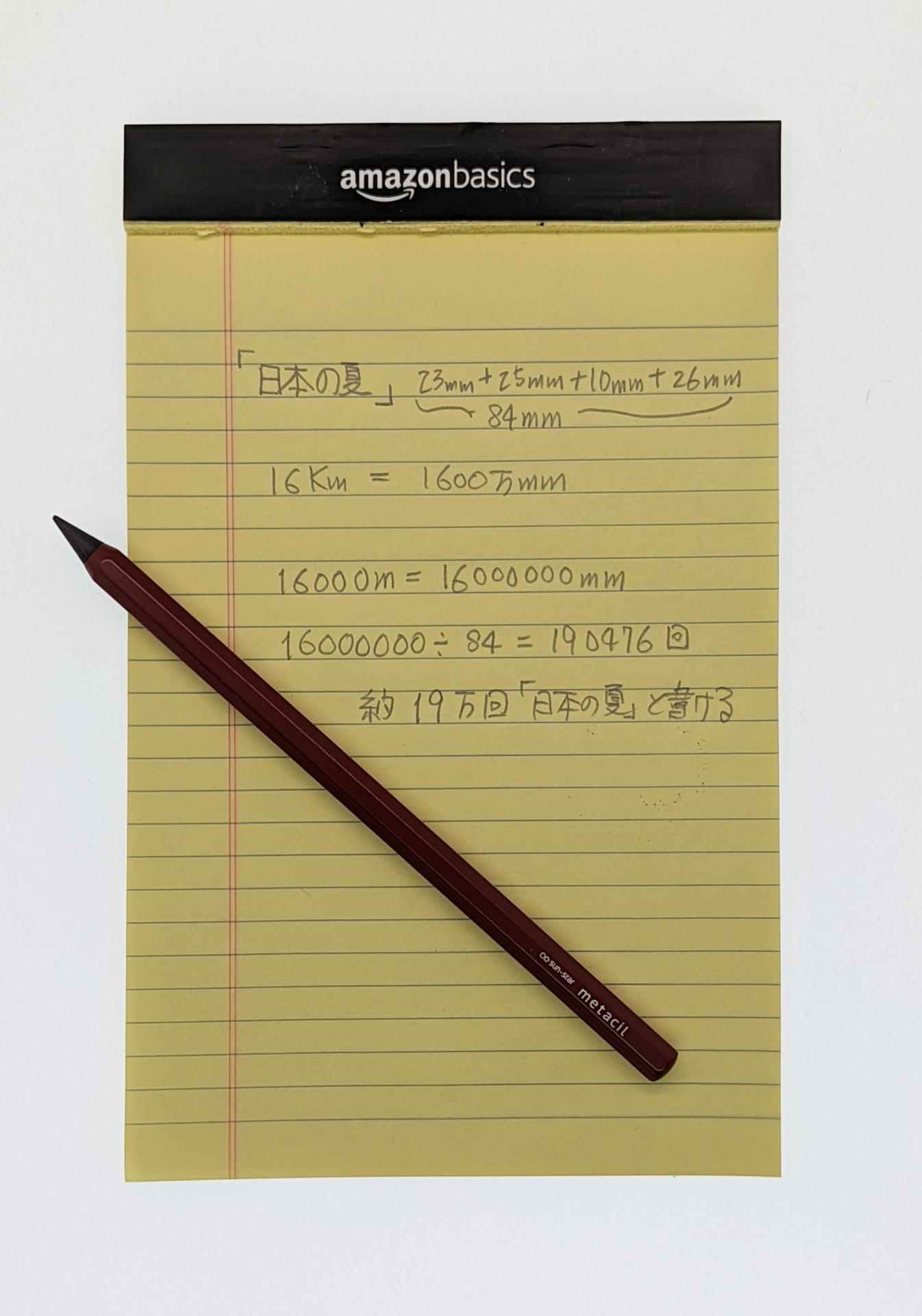 多少表面がザラザラした紙だとごく普通に使える印象のメタシル