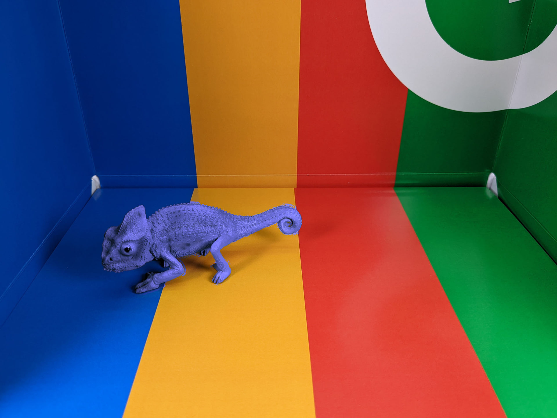 カモフラージュされたカメレオン