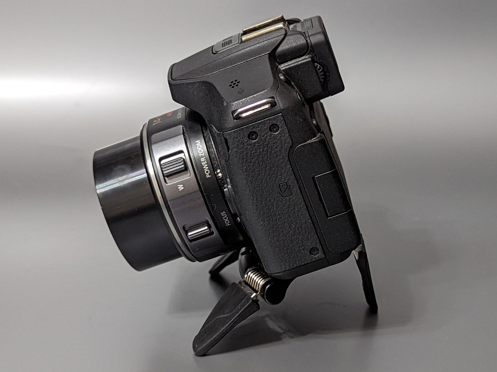 下方向に向けたところ