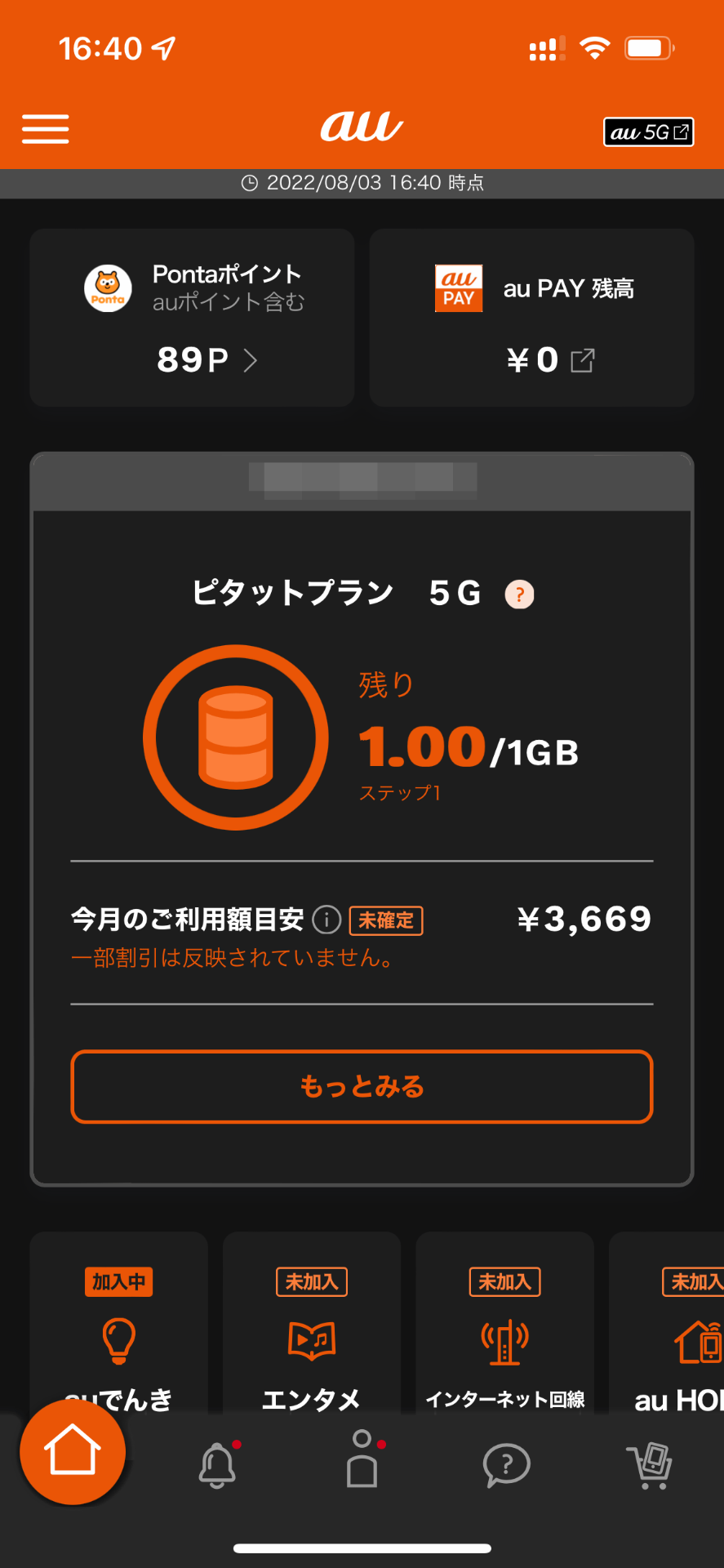 筆者は2回線目としてピタットプラン5Gを契約しており、データ通信は3回線目なのか4回線目なのかはたまた5回線目なのかよく分からないpovo2.0で行っていることもあり、200円は割と妥当な金額のようにも思えた
