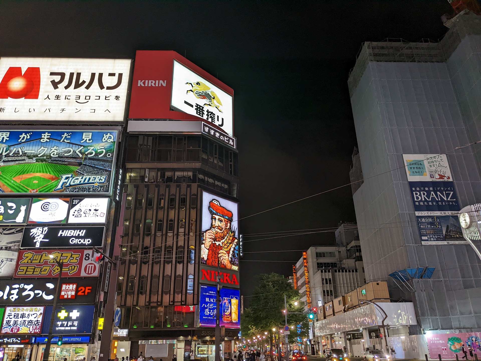 夜景モードで撮影