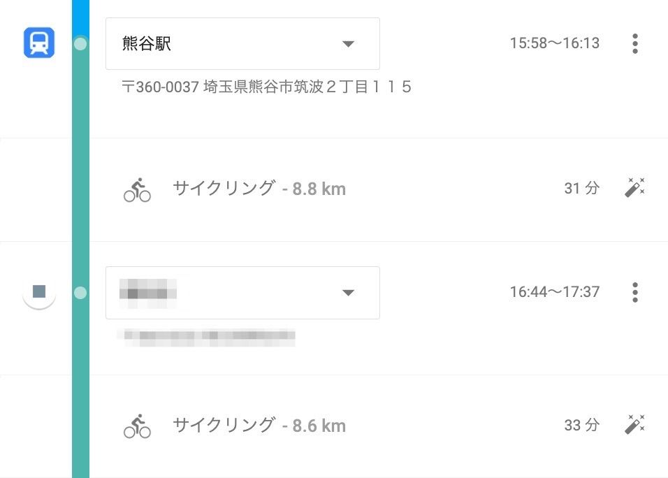 Google Mapで確認すると片道の所要時間は約30分