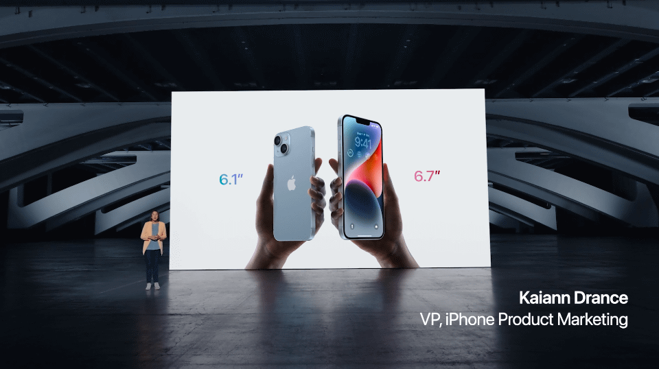 Apple iPhone 14 6.1インチ Apple iPhone 14 発表、6.1インチ・A15 Bionicチップ 2022年9月16日