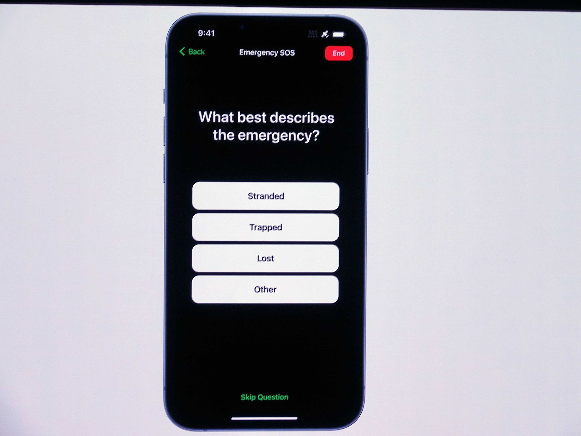 選択肢を選んでいくだけで、短いメッセージを送信できる機能を用意