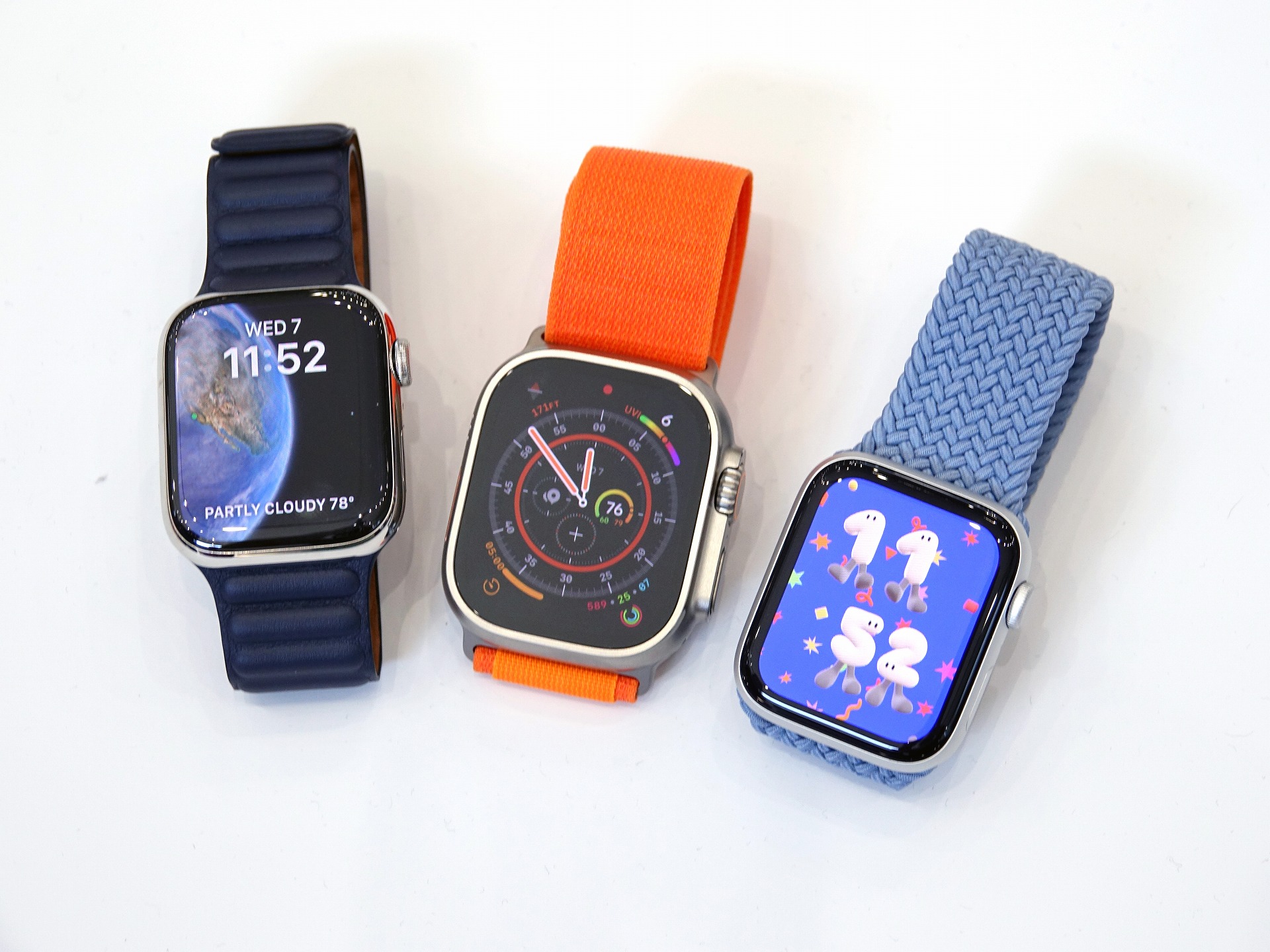 Apple Watchは、新たにUltraが加わり、3モデル展開に