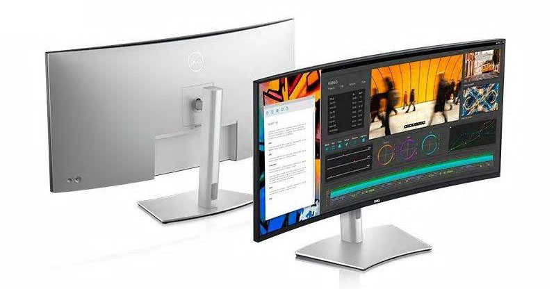 2021年10月に買った40インチワイド曲面ディスプレイことDell「U4021QW」。解像度は解像度は5120×2160ドット