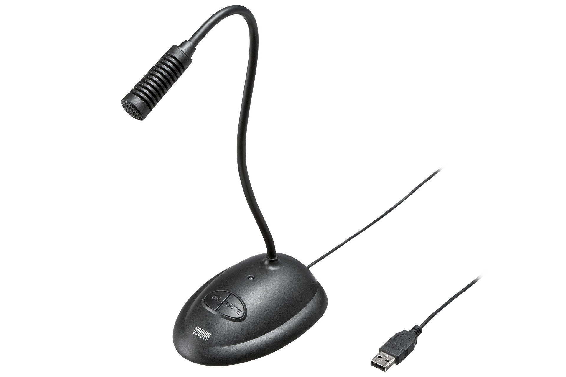 マイクとしてサンワサプライ「USBマイクロホン MM-MCUSB25」を使うことが多いが、場合によってはWebカメラのマイクを使うことも少なくない