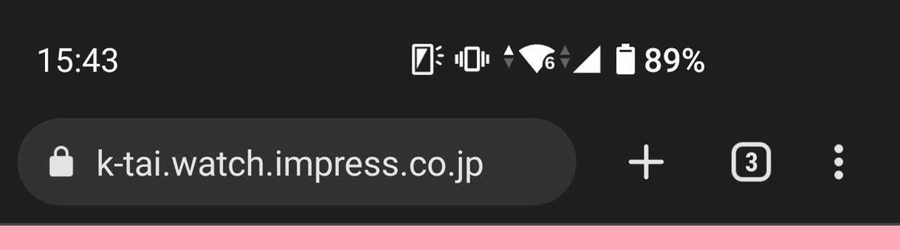 「＋」ボタンは新しいタブを開く