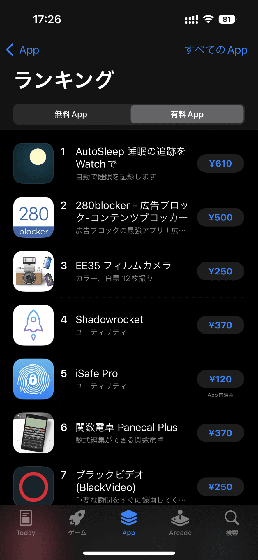 App Storeの有料アプリは、すべてキリのいい価格が設定されている。これはアップルがティアを設けて価格を区切っているためだ