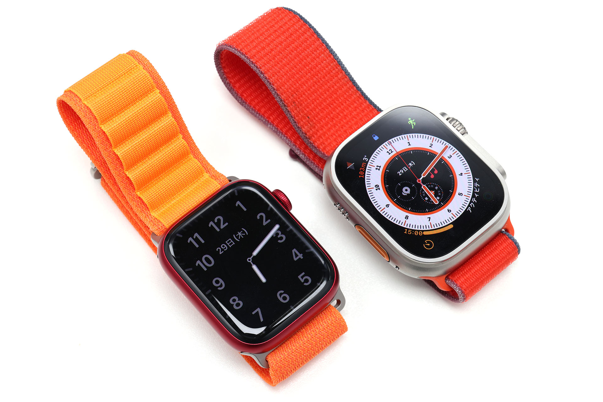 従来品とApple Watch Ultraのバンドを交換・装着してみた。とくに問題なく使えた。
