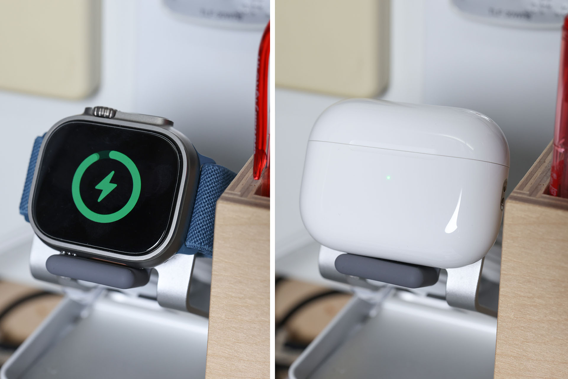 Apple Watchを充電するパッドで、AirPods Pro 2（の付属ケース）を充電することができるようになった