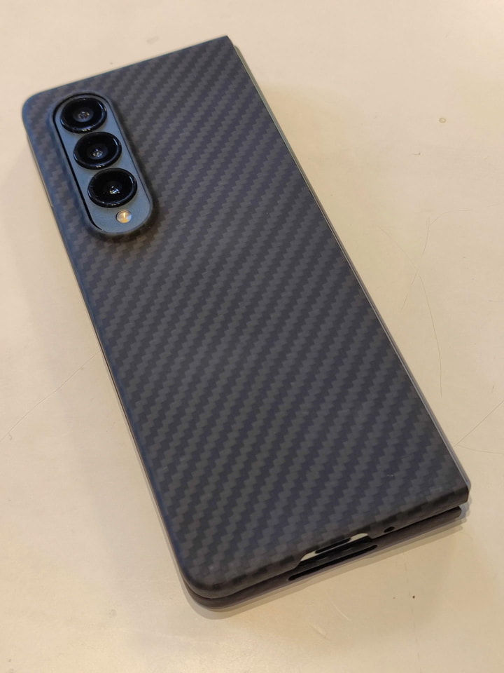 glaxy z fold 4 256bg美品グレーアラミドケースガラスフィルム付