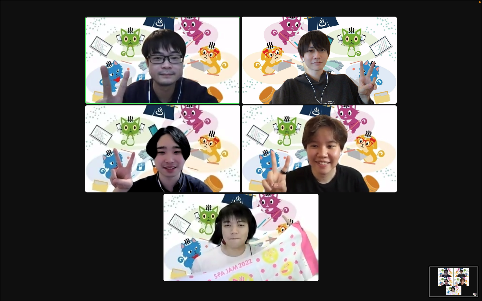 最優秀賞を獲得したチーム「T-5」。