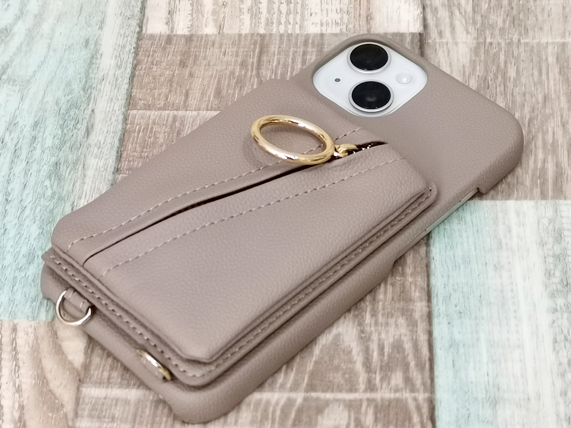 Clutch Ring Case beige