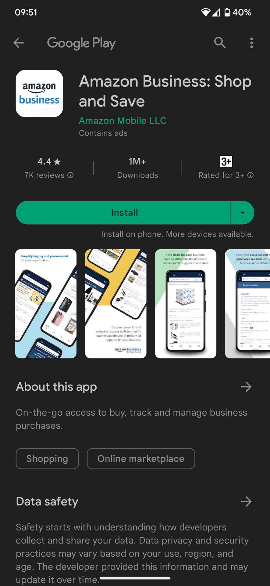 「Amazon Business」アプリも併用すれば、アプリの切り替えだけで済むようになる