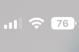 iOS 16の電池表示