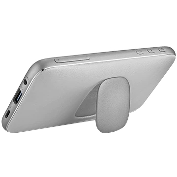 スリムなボディ。背面のスタンドで自立します