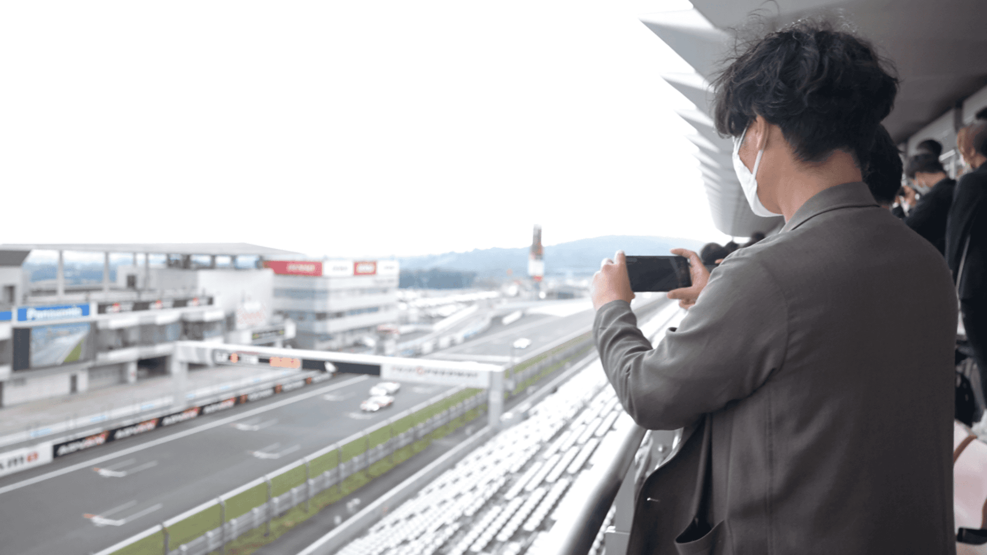 「富士スピードウェイ」における実証実験の様子