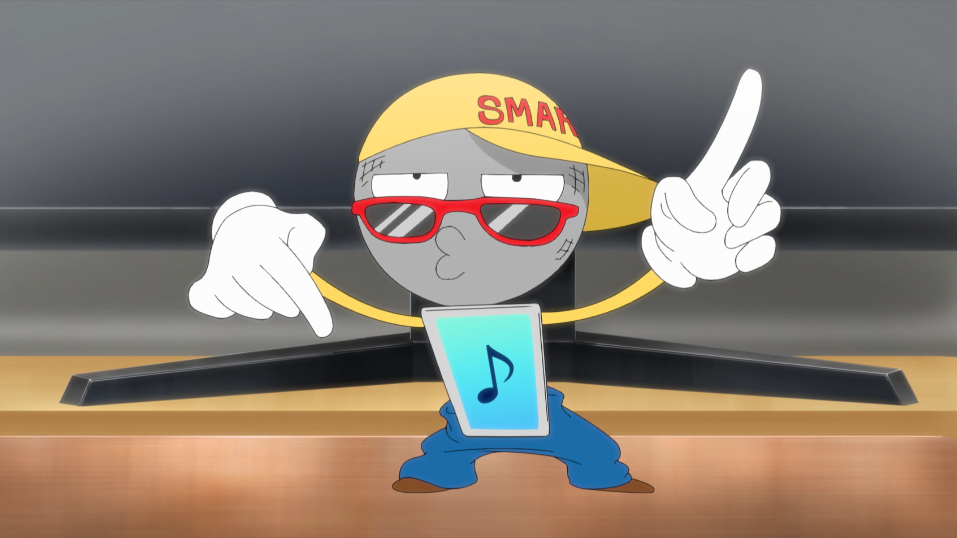 アニメに登場するスマフォーン（CV.山口勝平）