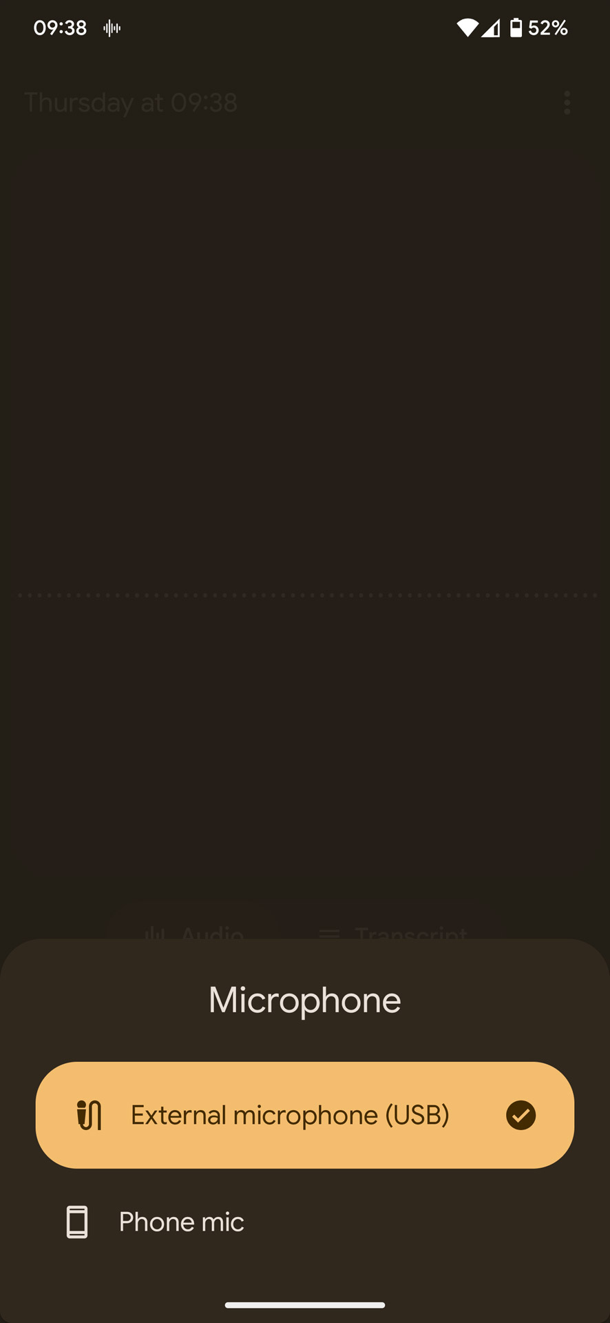 音声入力元のデバイスを切り替えて収録できる