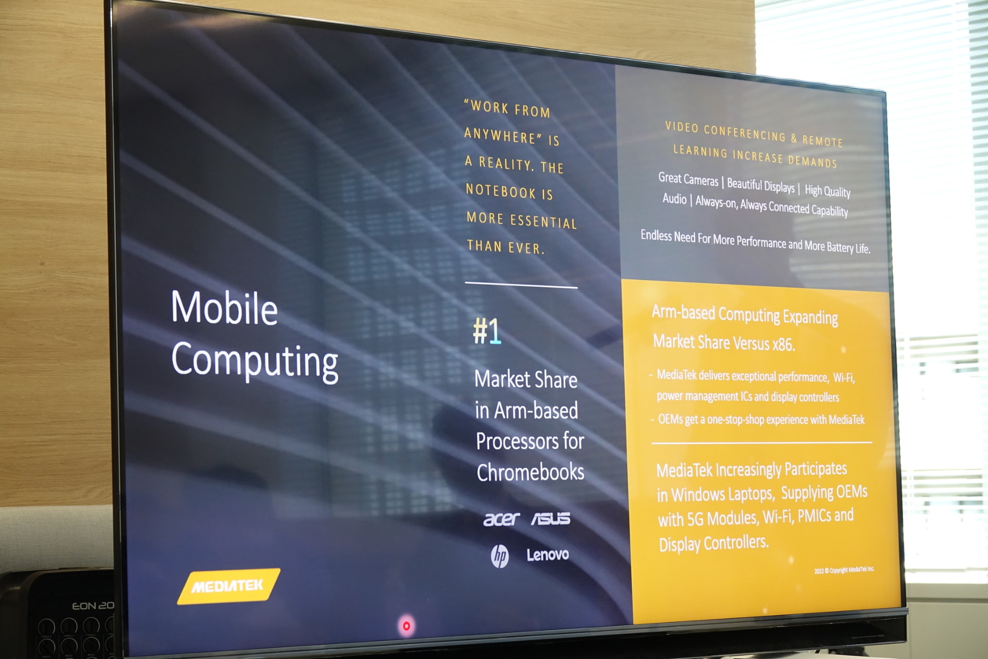 コロナ禍で求められるテレビ会議や長時間のバッテリーライフ、さまざまな接続に対応するChromebook用チップセット