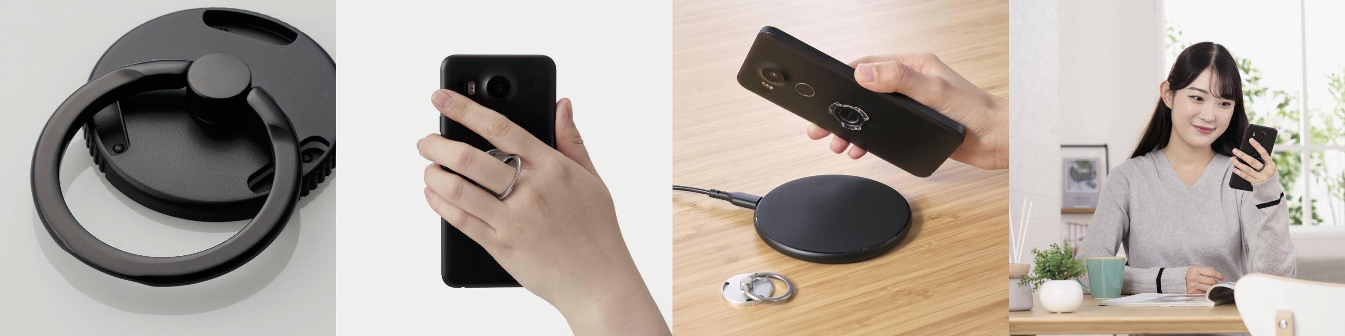 スマホリング3 着脱できるスマホリング3シリーズ、エレコムから - ケータイ Watch
