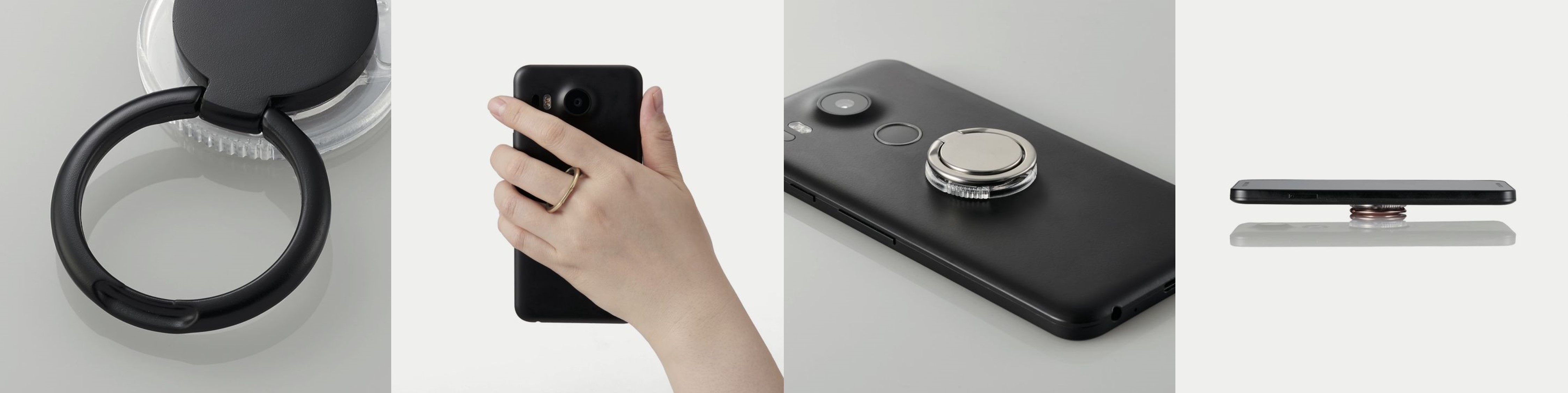 着脱できるスマホリング3シリーズ、エレコムから - ケータイ Watch