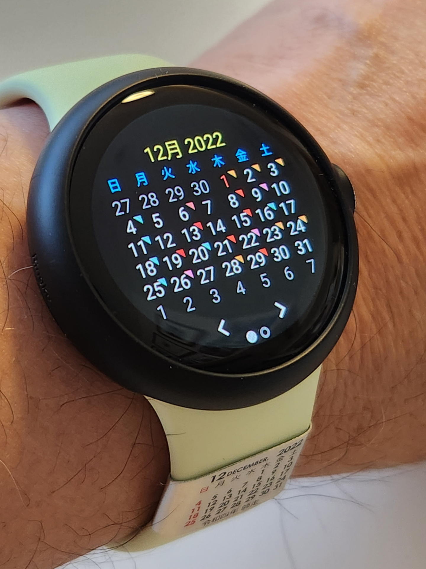 Pro Wear Calendarアプリを使えば入力済み全スケジュールの俯瞰もできる