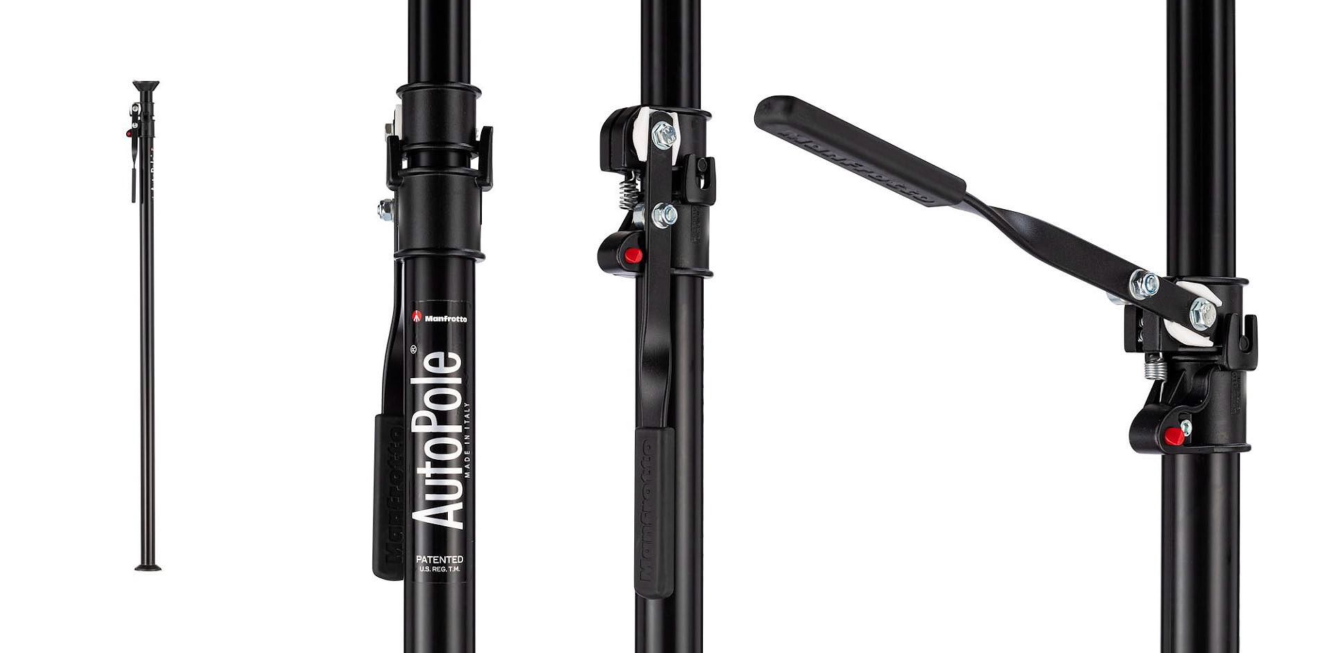 <a href="https://www.manfrotto.com/jp-ja/autopole-1-5-2-7m-black-076b/" class="strong bn" target="_blank">マンフロット「オートポール黒 150cm-270cm 076B」</a>というポール。突っ張り棒的なしくみで部屋に垂直の柱ができる（両側が強度のある壁なら水平でも使えたりする）。ただし、上下に突っ張る力が非常に強力になる場合もあるので、床や天井がその圧に耐えられるか要チェック。プロでもたまにスタジオの天井に穴を開けちゃうことがあるので、オートポールを使うときは慎重に。マンフロット直販サイトでの価格は2万9755円。なお、ほかにも長さなどが違う<a href="https://www.manfrotto.com/jp-ja/catalogsearch/result/?q=オートポール" class="strong bn" target="_blank">オートポール</a>がある。