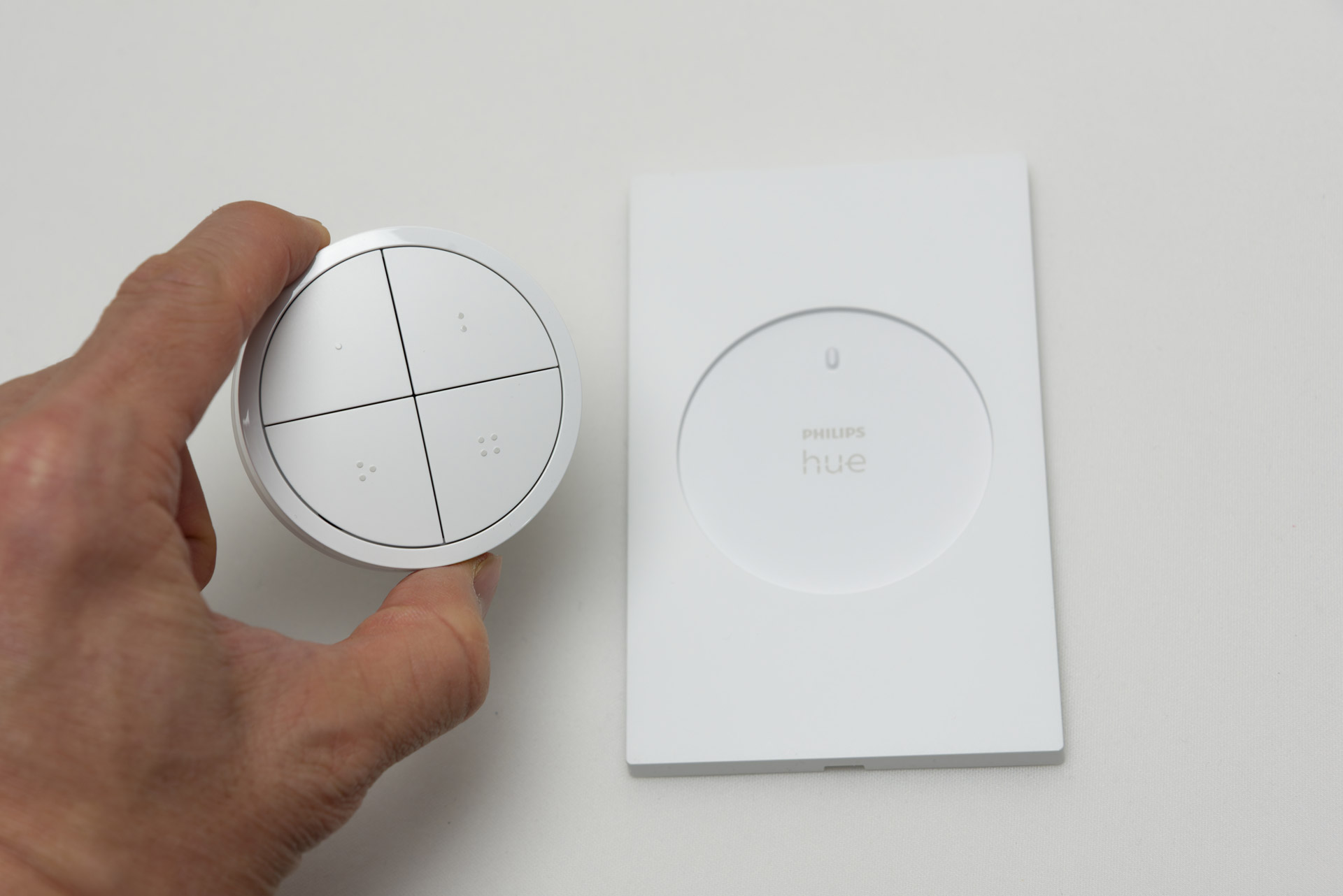 ケーキみたいに1つの大きなボタンが4分割されている