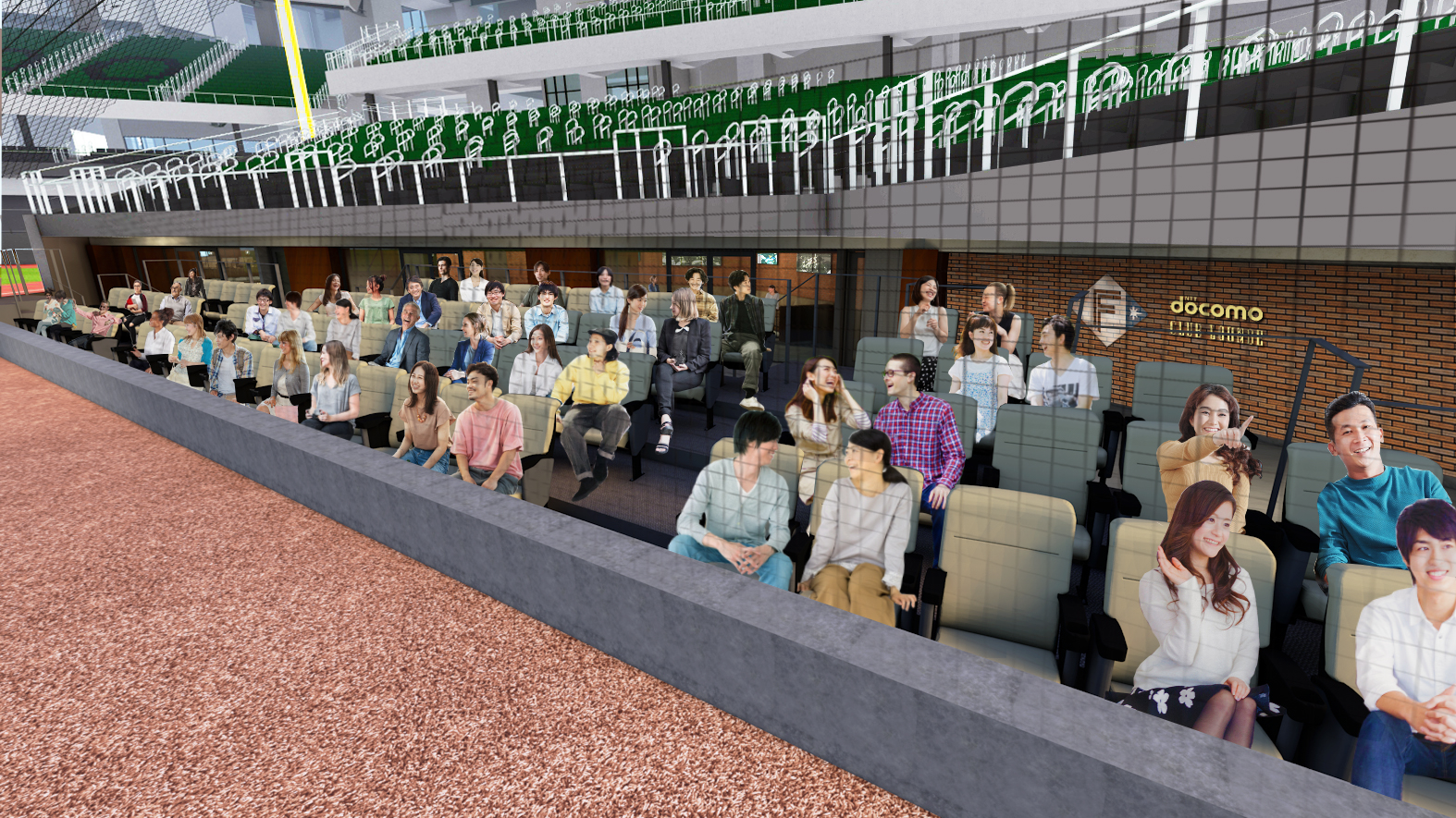 ダグアウトクラブ一塁側ラウンジ「docomo CLUB LOUNGE」