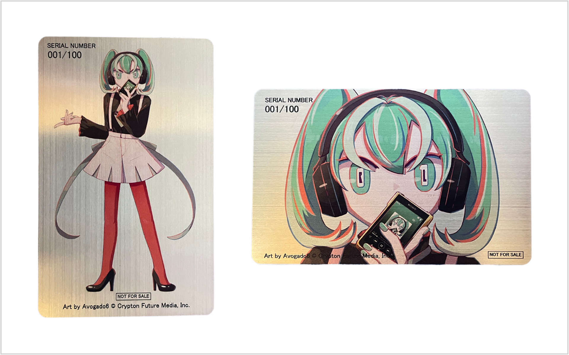 会場限定シリアルナンバー入りオリジナル「初音ミク」刻印メタルプレート