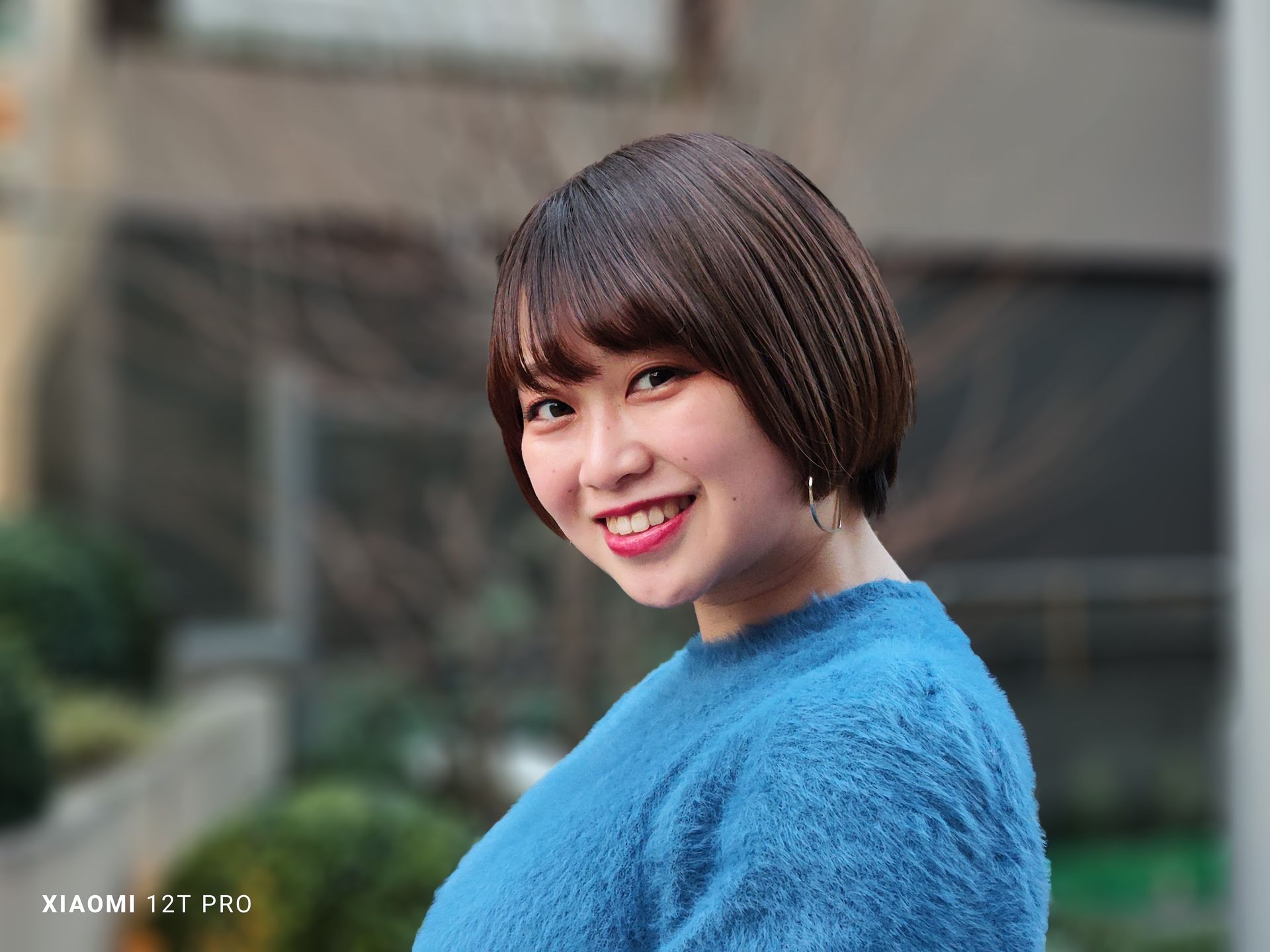 被写体に少し寄って、ポートレートで撮影