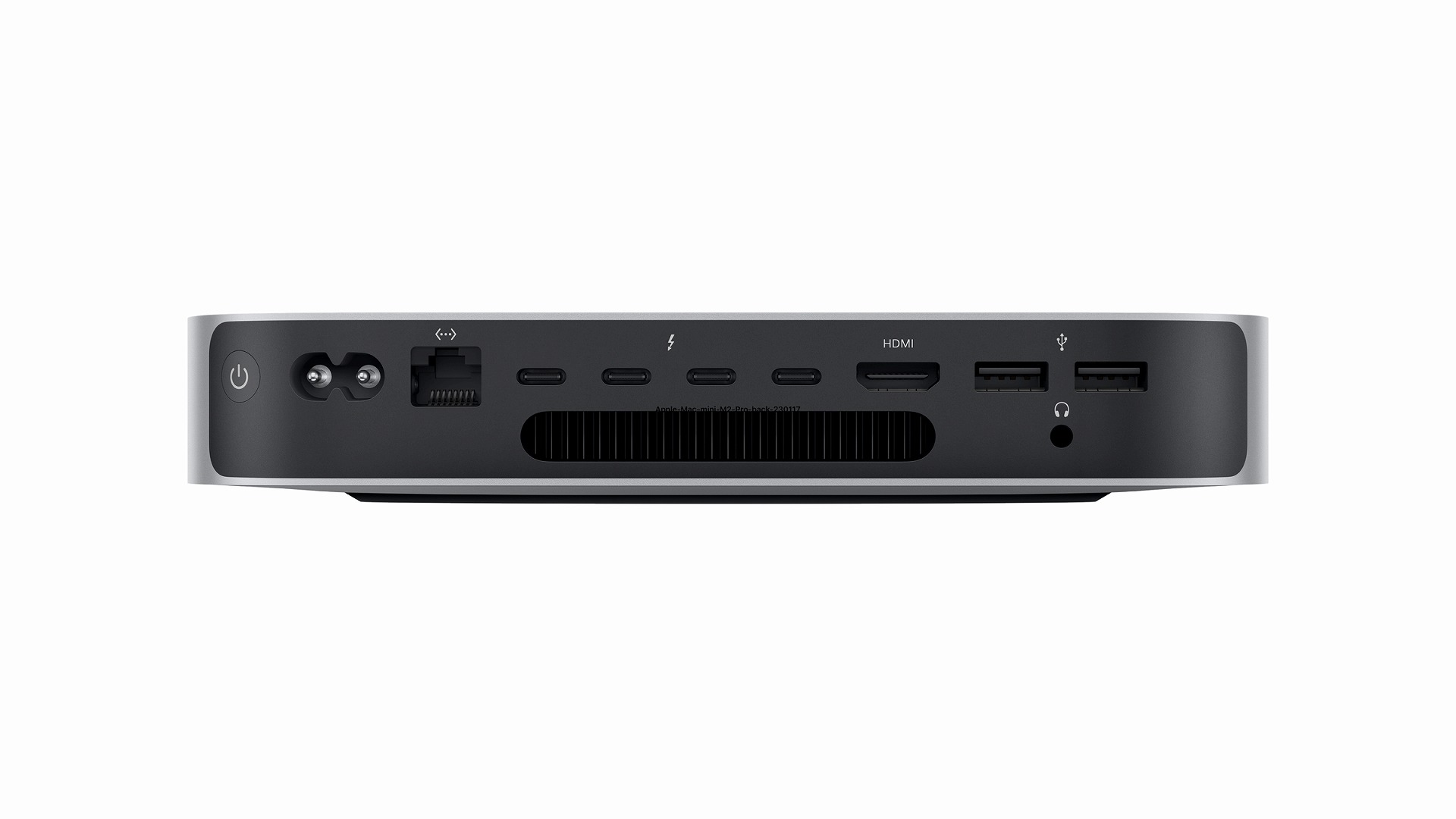 M2 Pro搭載版Mac miniの背面