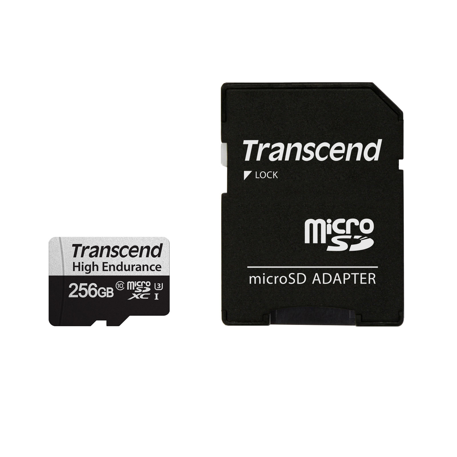 SD変換アダプタ付きmicroSDXCカード<br>品番：TS256GUSD350V